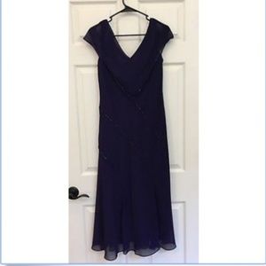 Evan Picone Womens Dress purple Cocktail Formal *